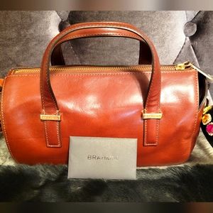 EUC BRAHMIN Cognac Leather boston bag (worn once indoor)